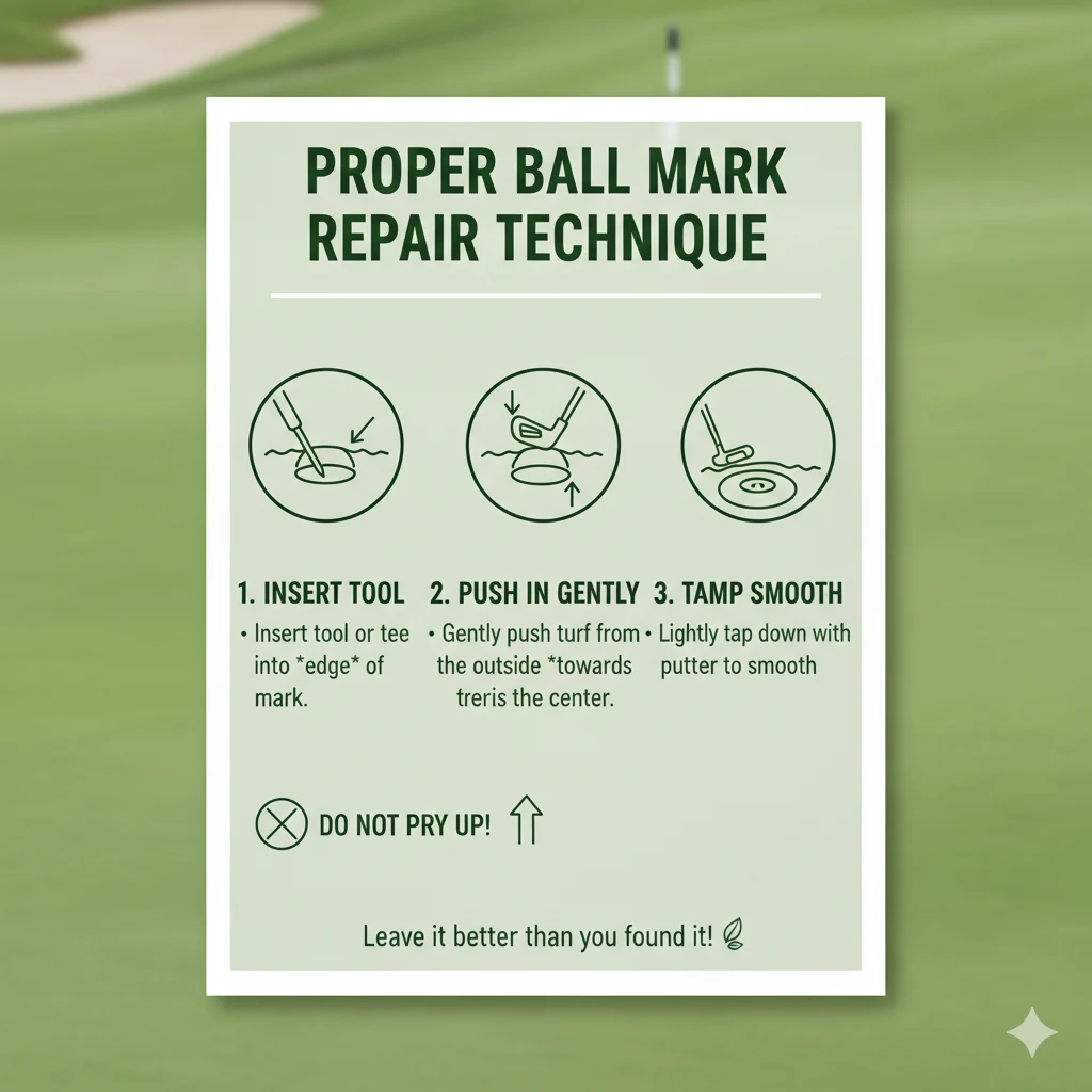 Golf Tip: Ball Marker Repair